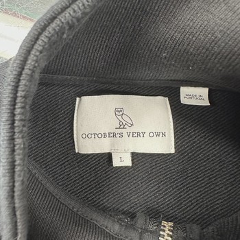 OVO (October's Very Own) Classic Owl Quarter-Zip Mockneck Sweatshirt • Pre-Owned [8000] - view 4