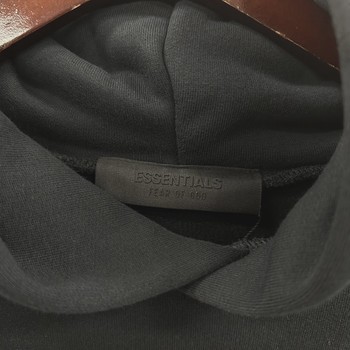 Men's Fear of God Essentials Heavy Fleece Vintage Shrunken Hoodie • Brand New [6743] - view 3
