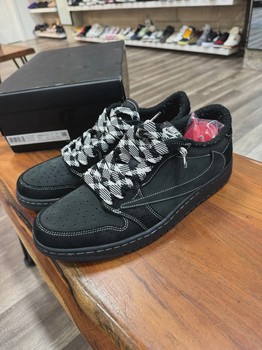 Jordan 1 Retro Low OG SP Travis Scott Black Phantom • Brand New [8566] - view 2