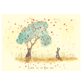 Two Bad Mice Love Is The Air Greetings Card (D)