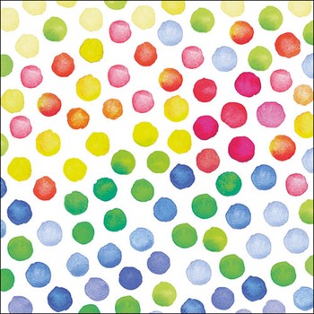 FANTASY MIX  DOTS AND STRIPES PAPER NAPKINS
