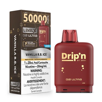 Level X Drip'n G2 Ultra 50K Pod - Vanilla R.B. Ice