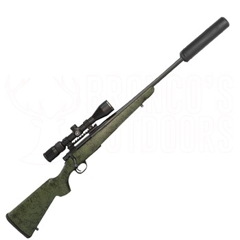 Howa M1500 Superlight Cerakoted Carbon 7mm-08 16" Green + Vortex Diamondback 4-12x40 Scope + Oceania Defense Titanium Suppressor