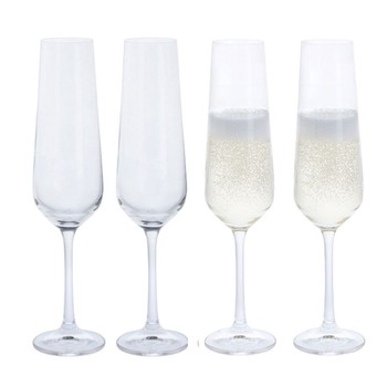 DARTINGTON "CHEERS" FLUTES - PACK OF 4