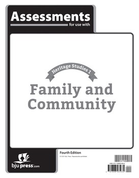 BJU HERITAGE STUDIES 1 ASMTS 4TH ED