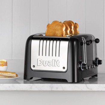 DUALIT LITE 4 SLICE TOASTER - BLACK