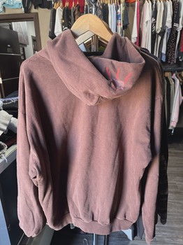 Sp5der Pink Logo Brown Hoodie L • Pre-Owned [5183] - view 2