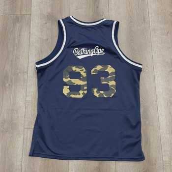 SS19 BAPE Basketball Tank Top Navy • Pre-Owned [5592] - view 4
