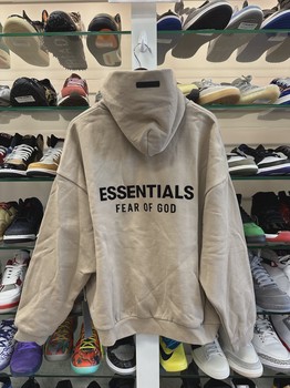 Essentials Tan hoodie • Brand New [8890] - view 3
