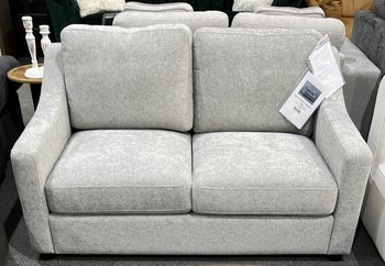 Larissa Fabric Loveseat - Gray by Abbyson