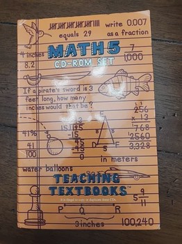 Teaching Textbooks Math 5 CD-ROM Set