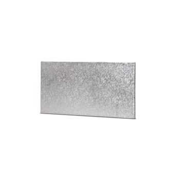 LARGE SILVER YULE LOG CAKE BOARD - 10" x 5" (25cm x12cm)