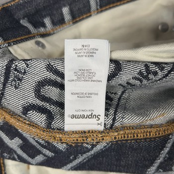 Supreme License Plate Baggy Jean Rigid Indigo • Pre-Owned [3995] - view 6