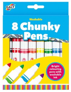 Galt - 8 Chunky Pens - Washable - A3303B