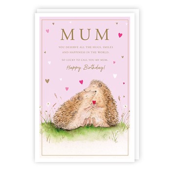 Tracks - II60 - HB - Mum - 2 Hedgehogs - Foil/Emb 152x227 - C3775