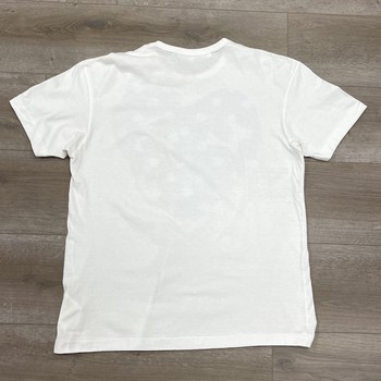 Comme des Garcons PLAY Play Navy Polka Dot Full Heart T-shirt White - view 4