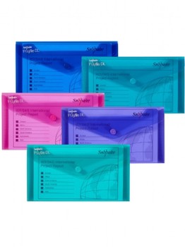 Snopake - Polyfile DL Electra Assorted Stud Wallet - 10035