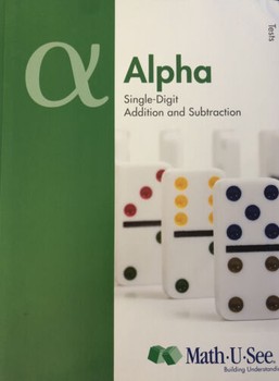 MATH U SEE ALPHA TEST  BOOKLET