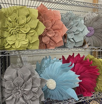 Felt Flower Pillow