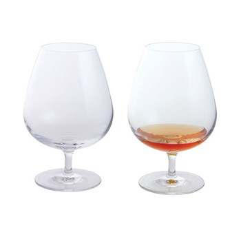 DARTINGTON CRYSTAL BRANDY GLASSES - SET OF 2