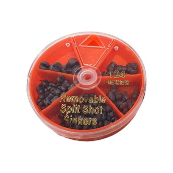 Removable Split Shot Sinkers 124 pieces