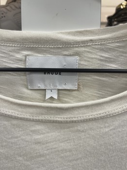 Rhude Flocked Burnout Tee Vintage "WHITE" • Pre-Owned [1192] - view 4