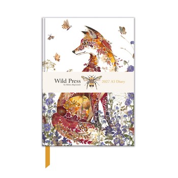 Museums & Galleries - Fox Amongst the Flowers 2027 Week To View A5 Diary - DIA416-