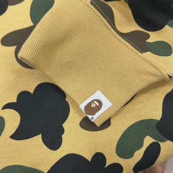 BAPE 1st Camo Kanji Pullover Hoodie Yellow • Brand New [2686] - view 7