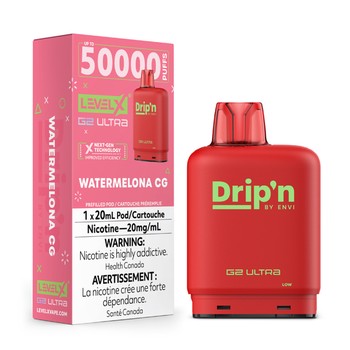 Level X Drip'n G2 Ultra 50K Pod - Watermelona CG