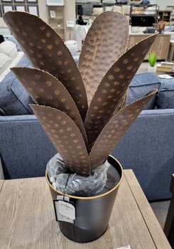 large oasis hand finished metal cactus