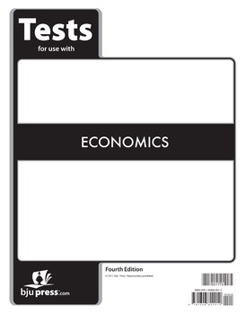BJU ECONOMICS TESTS 3RD ED