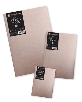 Collins & Davison Kraft Cover Sketch Book White A4 (D)