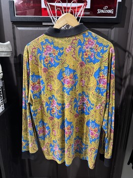 Supreme Paisley L/S Polo Royal - view 2