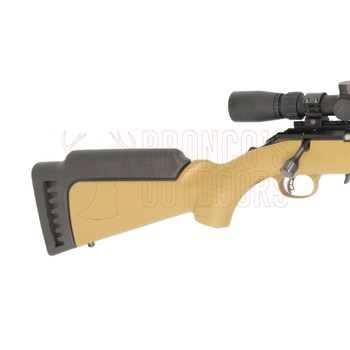 Ruger American Ranch Rimfire .22 LR Blued 16" Threaded Tan + Leupold VX Freedom Creedmoor 4-12x40 + DPT