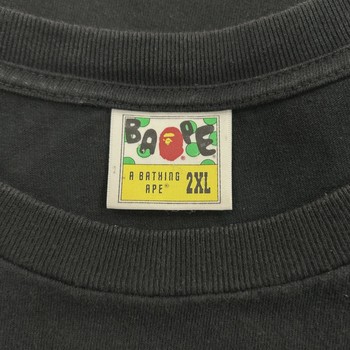 A Bathing Ape Snakeskin Camo College Tee • Pre-Owned [7871] - view 3