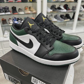Jordan 1 Low Green Toe • Pre-Owned [6500] - view 5