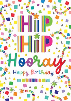Paper Rose - hip hip hooray happy birthday –KAG201