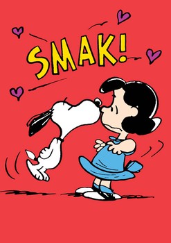 Snoopy kiss Card - SNOOP003