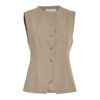 Famey Vest · Sand grey