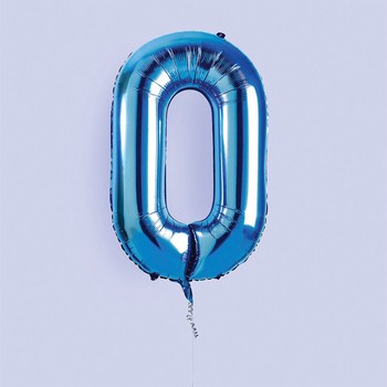 Hootyballoo - Blue Number Foil 34" Balloon