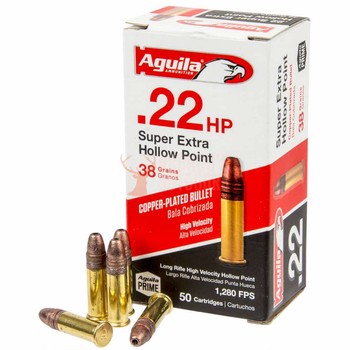 Aguila Super Extra Hollow Point .22 38gr 50 Rounds 1280fps