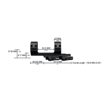 Vortex Precision QR Extended Cantilever Mount 30mm 2" Offset