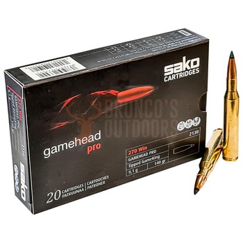 Sako Gamehead Pro .270 140gr Tipped Gameking