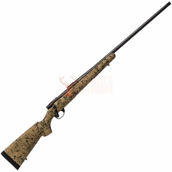 Howa 1500 6.5 Creedmoor Blued Threaded 26" SHB Tactical Knob + H-S Precision Stock Tan