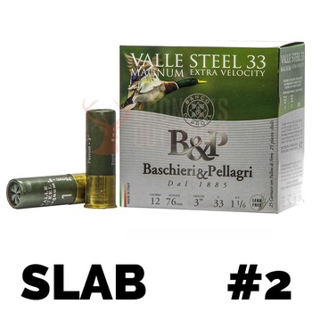 B&P Valle Steel 12g 3" 33g SLAB #2