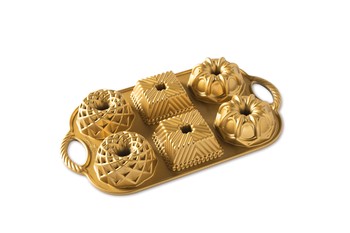 NORDIC WARE GEO BUNDTLETTE PAN - GOLD