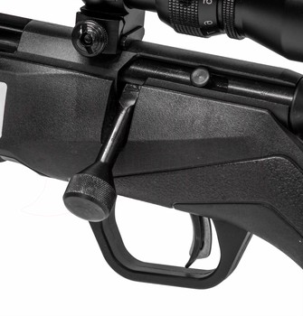 Savage B17 Blued .17HMR Left Hand