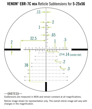 Vortex Venom 5-25x56mm FFP EBR-7C MOA Riflescope