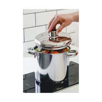 STAINLESS STEEL STOCKPOT - 22CM 7.5 LITRE