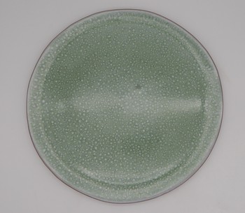 GREEN GLAZED CHARGER